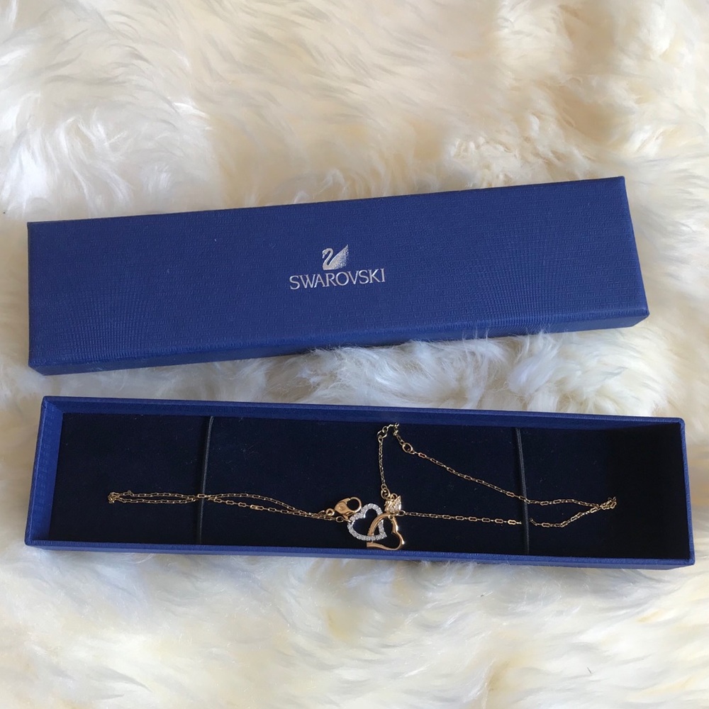 Swarovski Interlocking Hearts Necklace